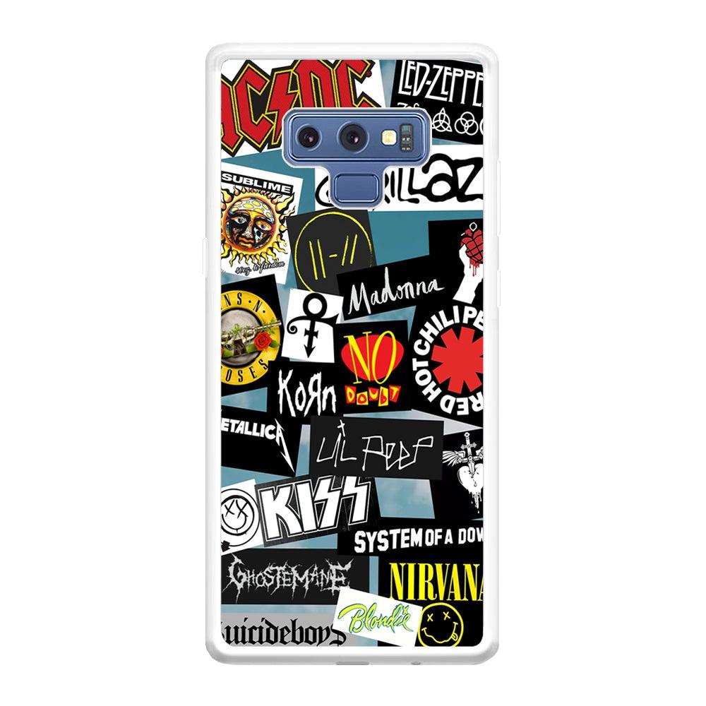 Rock's Band Famous Label Samsung Galaxy Note 9 Case-Oxvistore