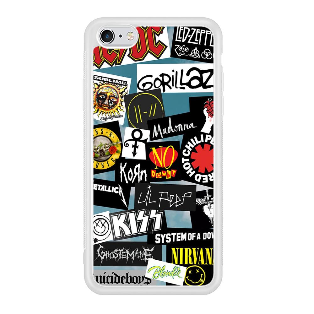 Rock's Band Famous Label iPhone 6 | 6s Case-Oxvistore