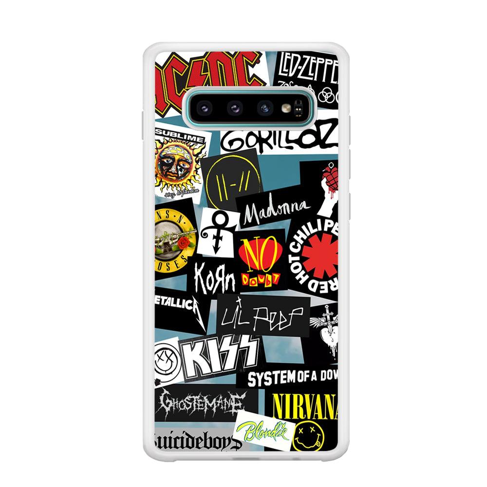 Rock's Band Famous Label Samsung Galaxy S10 Plus Case-Oxvistore