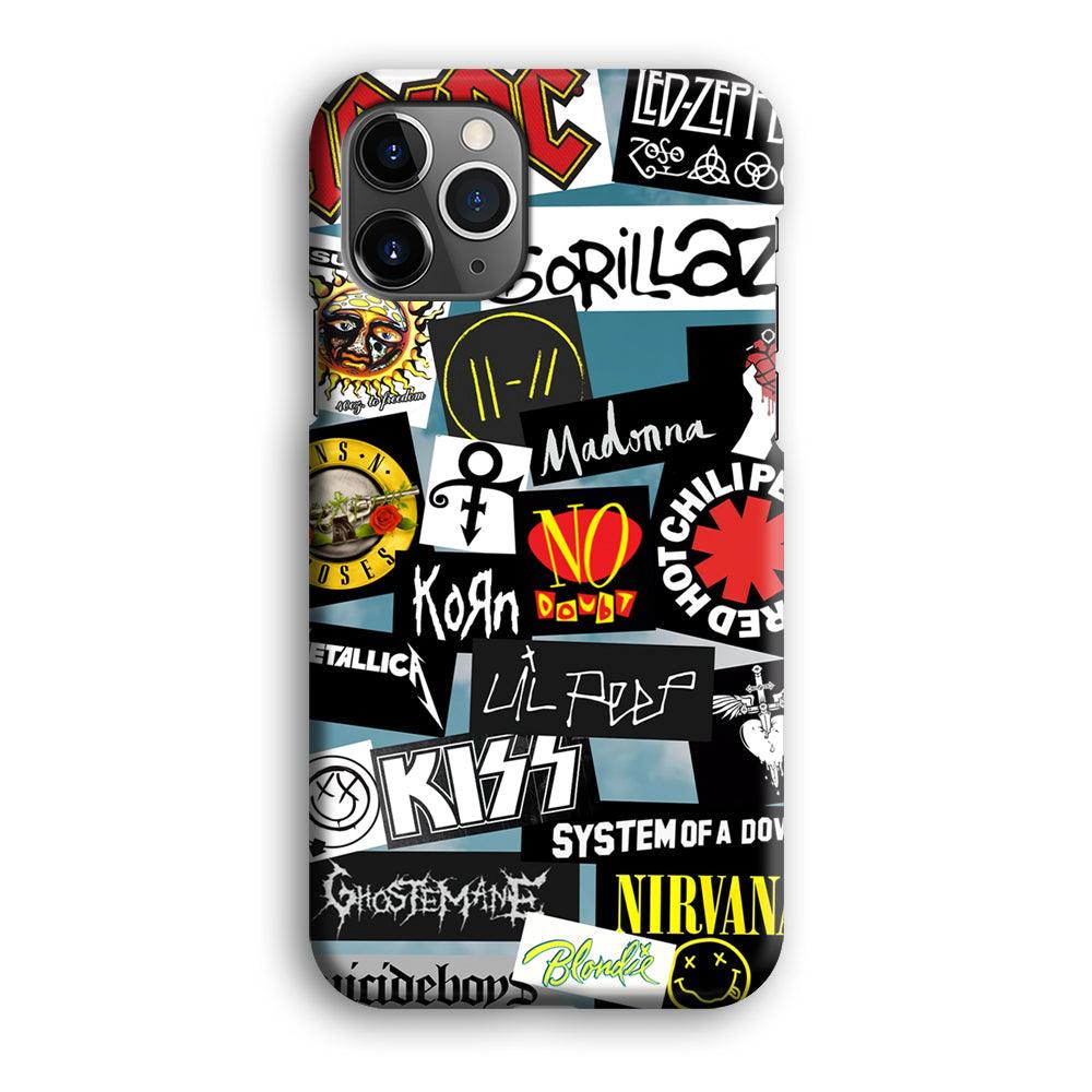 Rock's Band Famous Label iPhone 12 Pro Max Case-Oxvistore