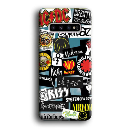 Rock's Band Famous Label Samsung Galaxy S10 Plus Case-Oxvistore