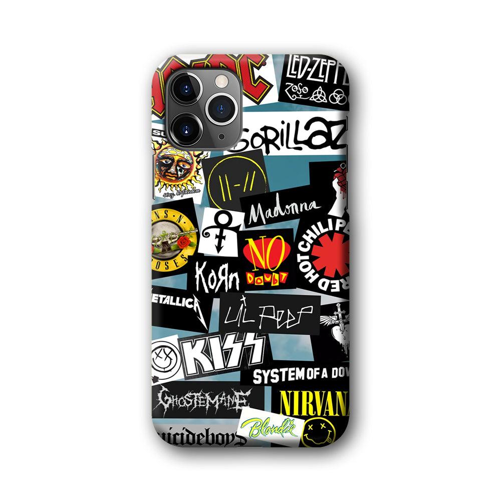 Rock's Band Famous Label iPhone 11 Pro Case-Oxvistore