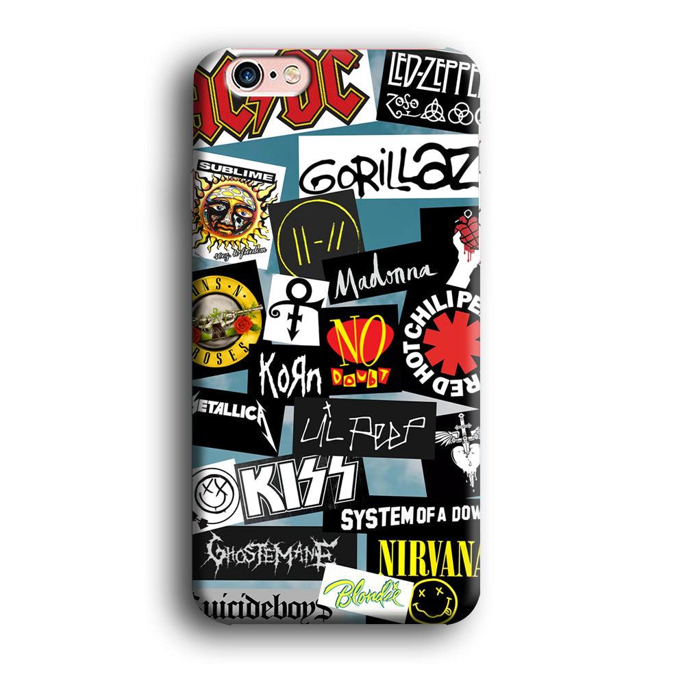 Rock's Band Famous Label iPhone 6 | 6s Case-Oxvistore