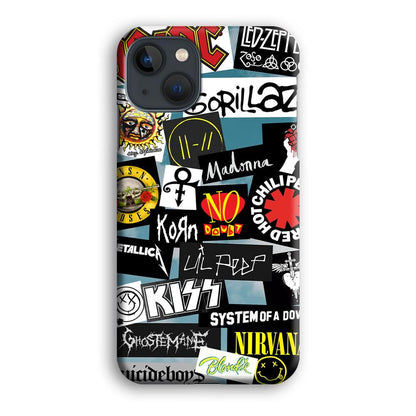 Rock's Band Famous Label iPhone 13 Case-Oxvistore