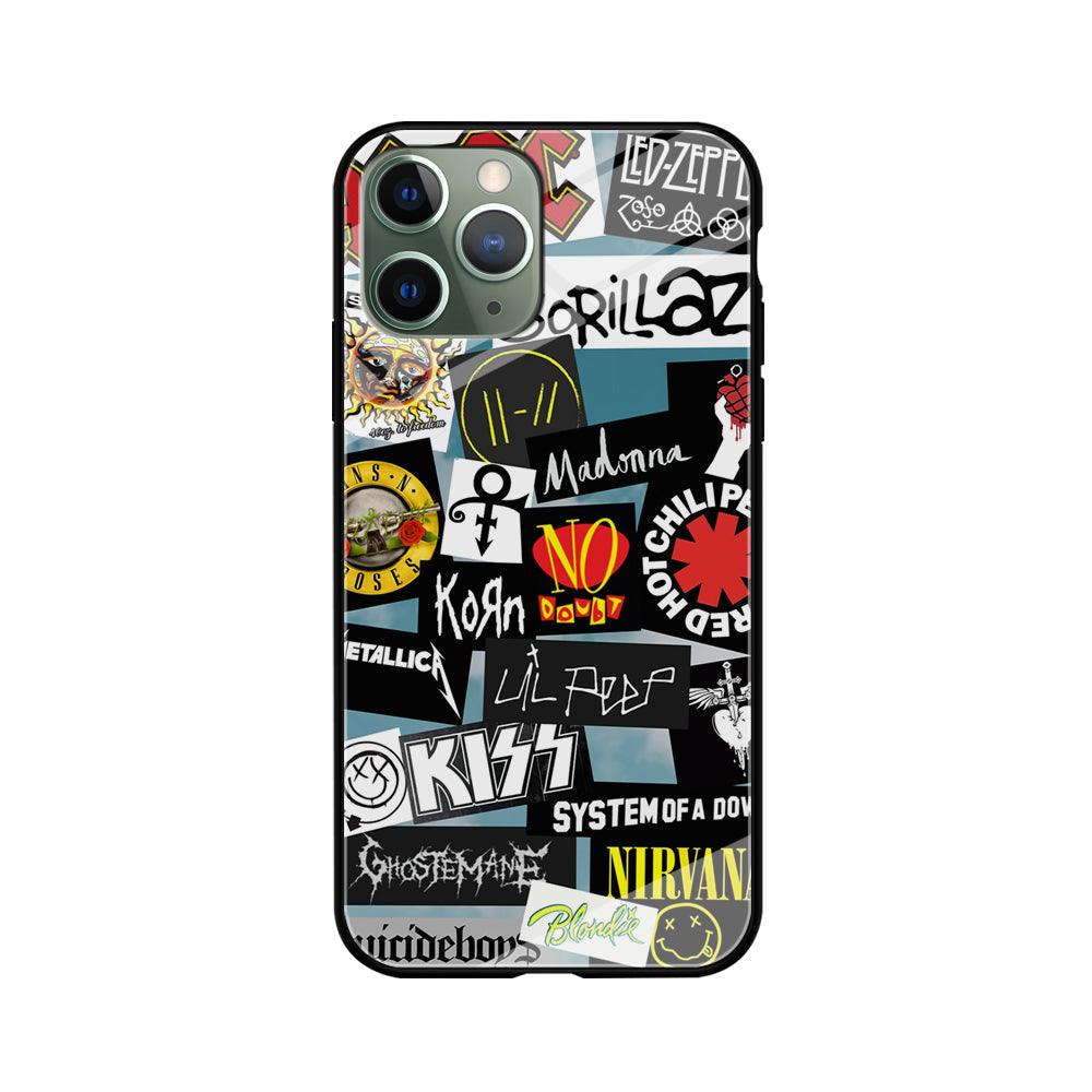 Rock's Band Famous Label iPhone 11 Pro Case-Oxvistore