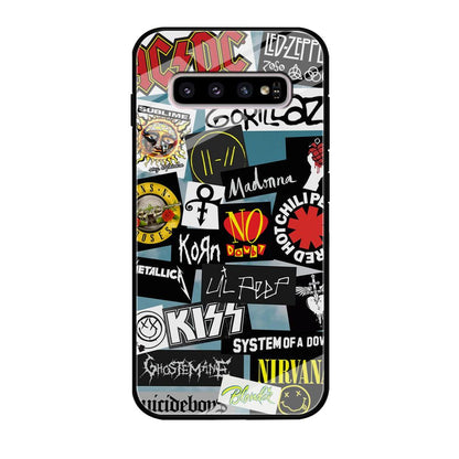 Rock's Band Famous Label Samsung Galaxy S10 Plus Case-Oxvistore