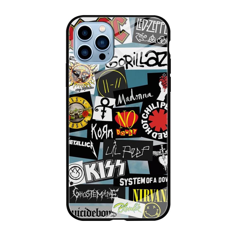 Rock's Band Famous Label iPhone 12 Pro Max Case-Oxvistore