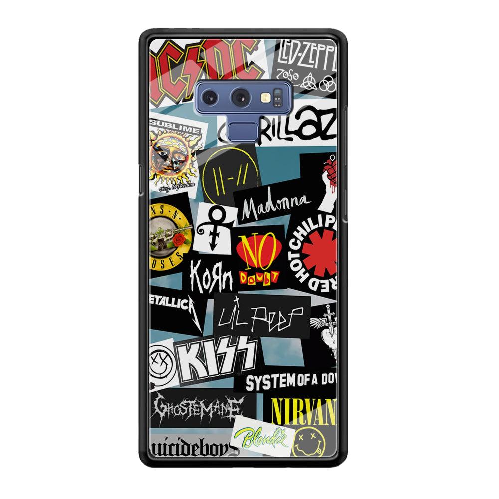 Rock's Band Famous Label Samsung Galaxy Note 9 Case-Oxvistore