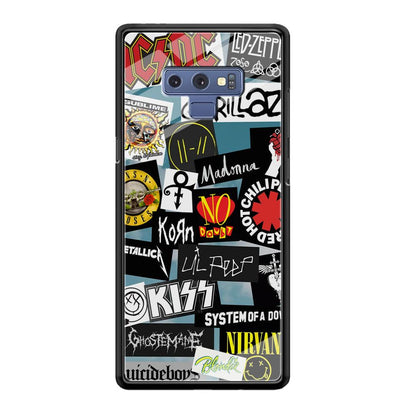 Rock's Band Famous Label Samsung Galaxy Note 9 Case-Oxvistore