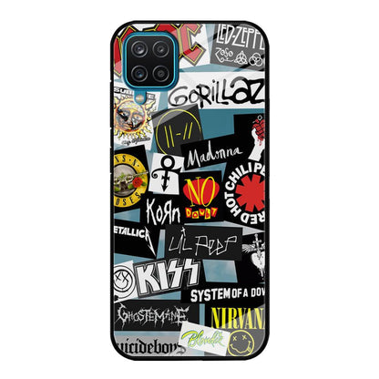 Rock's Band Famous Label Samsung Galaxy A12 Case-Oxvistore