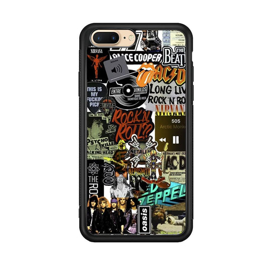 Rock's Band Historical Touch Collage iPhone 8 Plus Case-Oxvistore