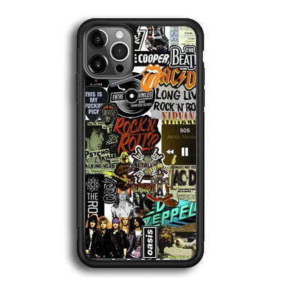 Rock's Band Historical Touch Collage iPhone 12 Pro Max Case-Oxvistore