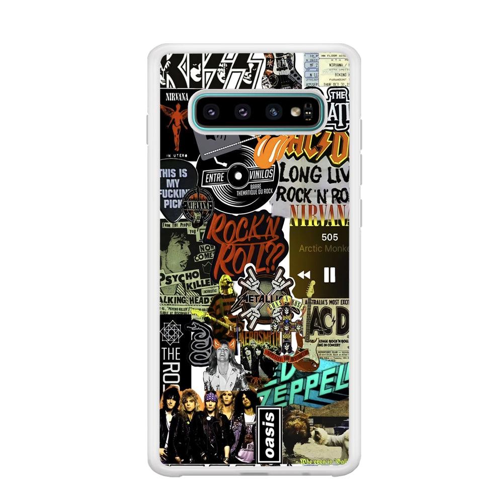 Rock's Band Historical Touch Collage Samsung Galaxy S10 Plus Case-Oxvistore