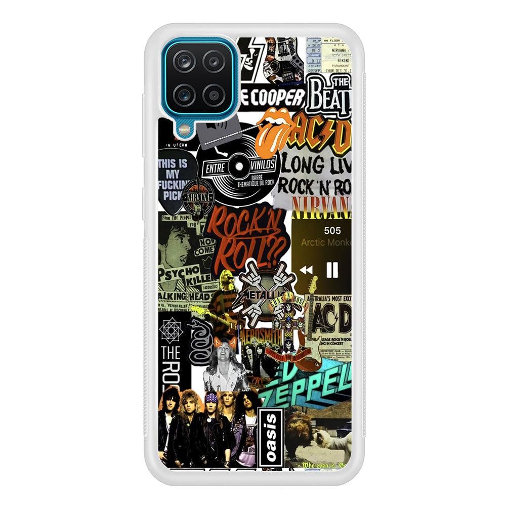 Rock's Band Historical Touch Collage Samsung Galaxy A12 Case-Oxvistore