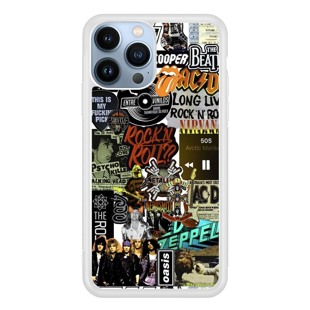 Rock's Band Historical Touch Collage iPhone 15 Pro Case-Oxvistore