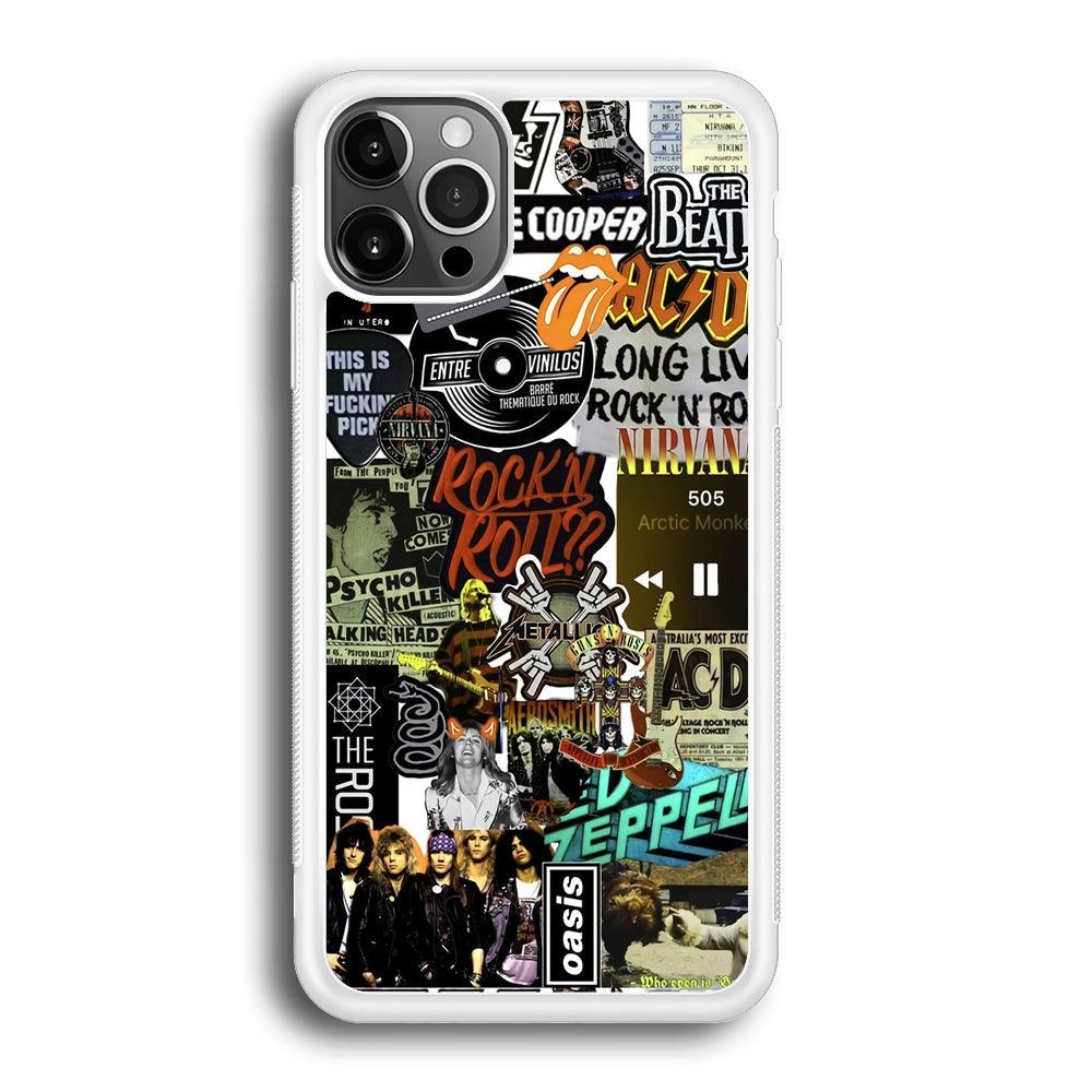 Rock's Band Historical Touch Collage iPhone 12 Pro Case-Oxvistore