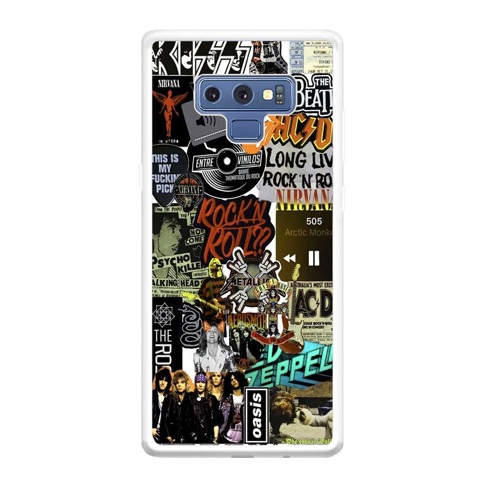 Rock's Band Historical Touch Collage Samsung Galaxy Note 9 Case-Oxvistore