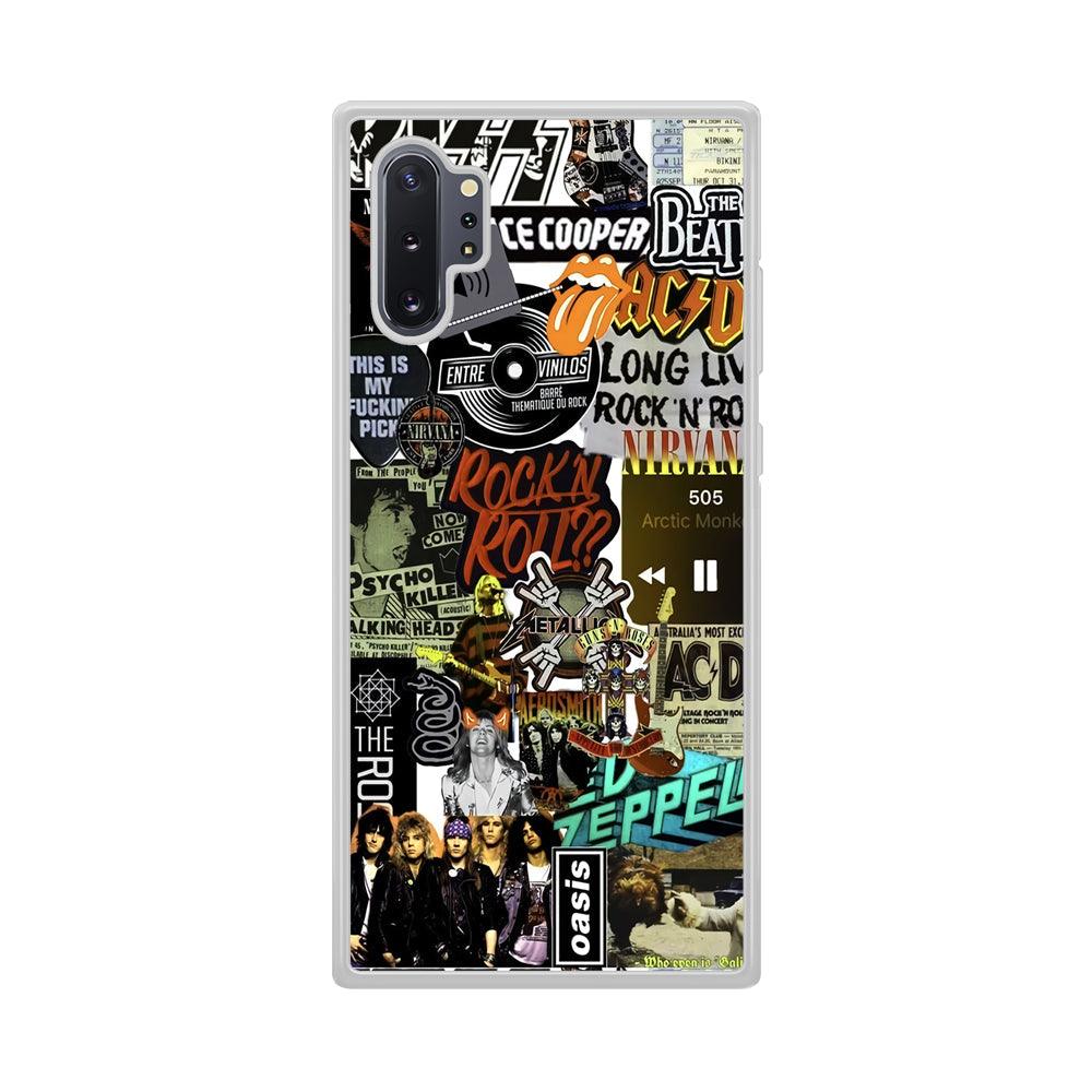 Rock's Band Historical Touch Collage Samsung Galaxy Note 10 Plus Case-Oxvistore