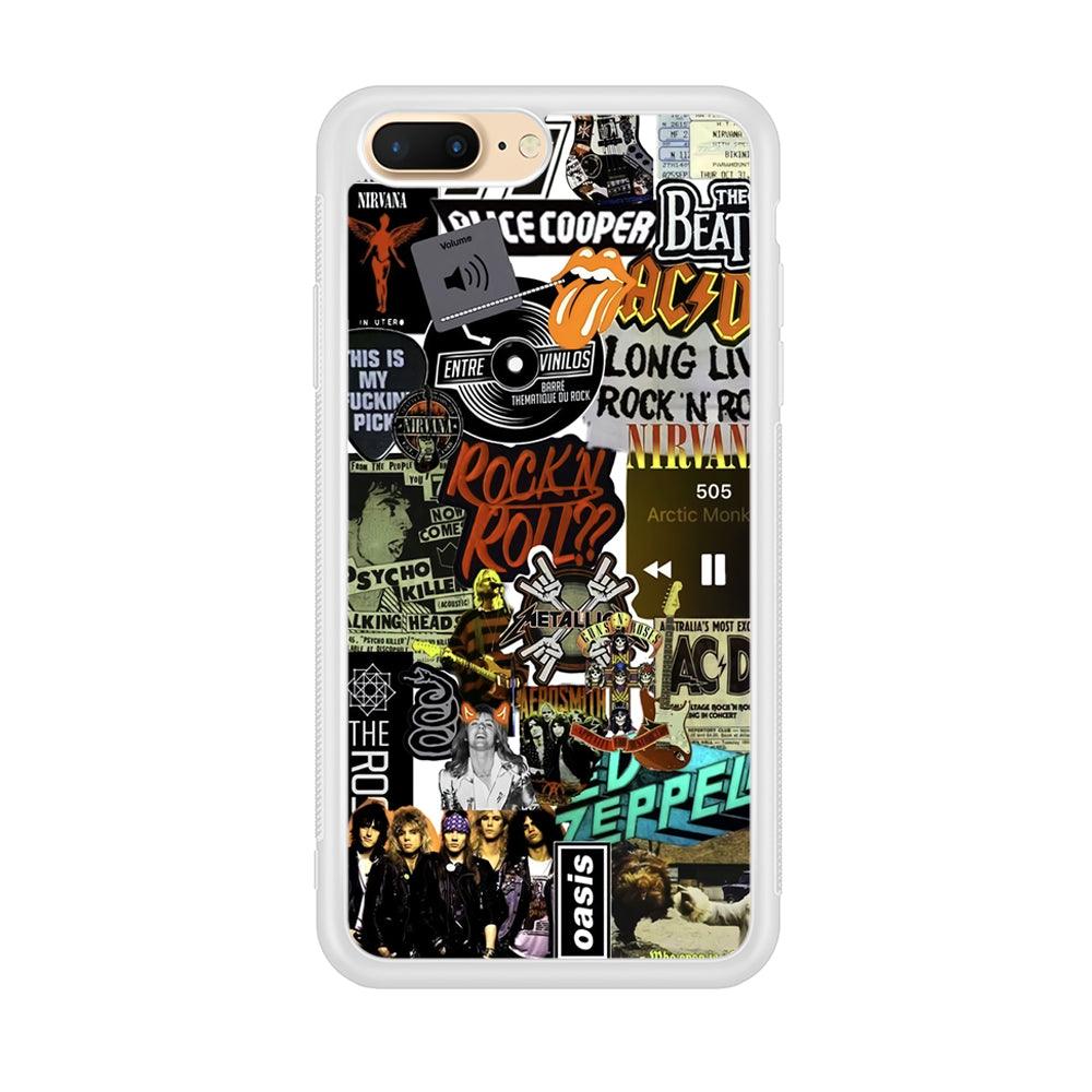 Rock's Band Historical Touch Collage iPhone 7 Plus Case-Oxvistore