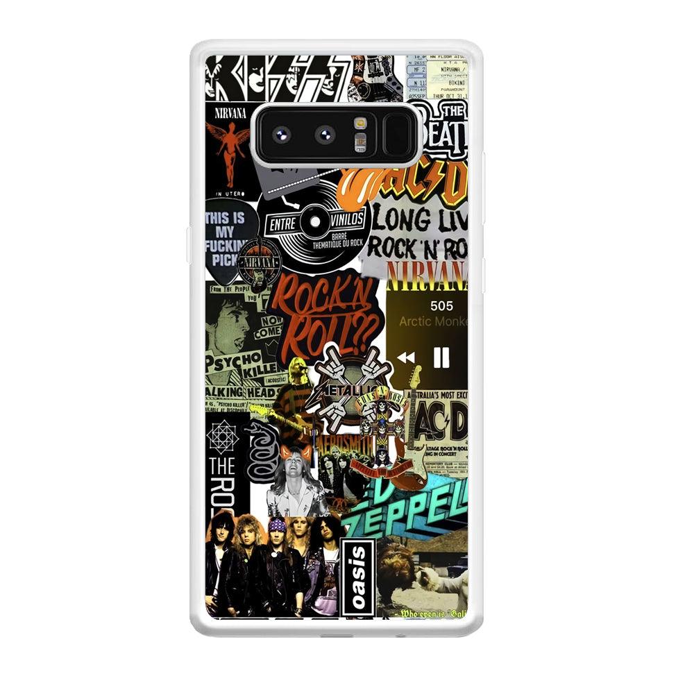 Rock's Band Historical Touch Collage Samsung Galaxy Note 8 Case-Oxvistore