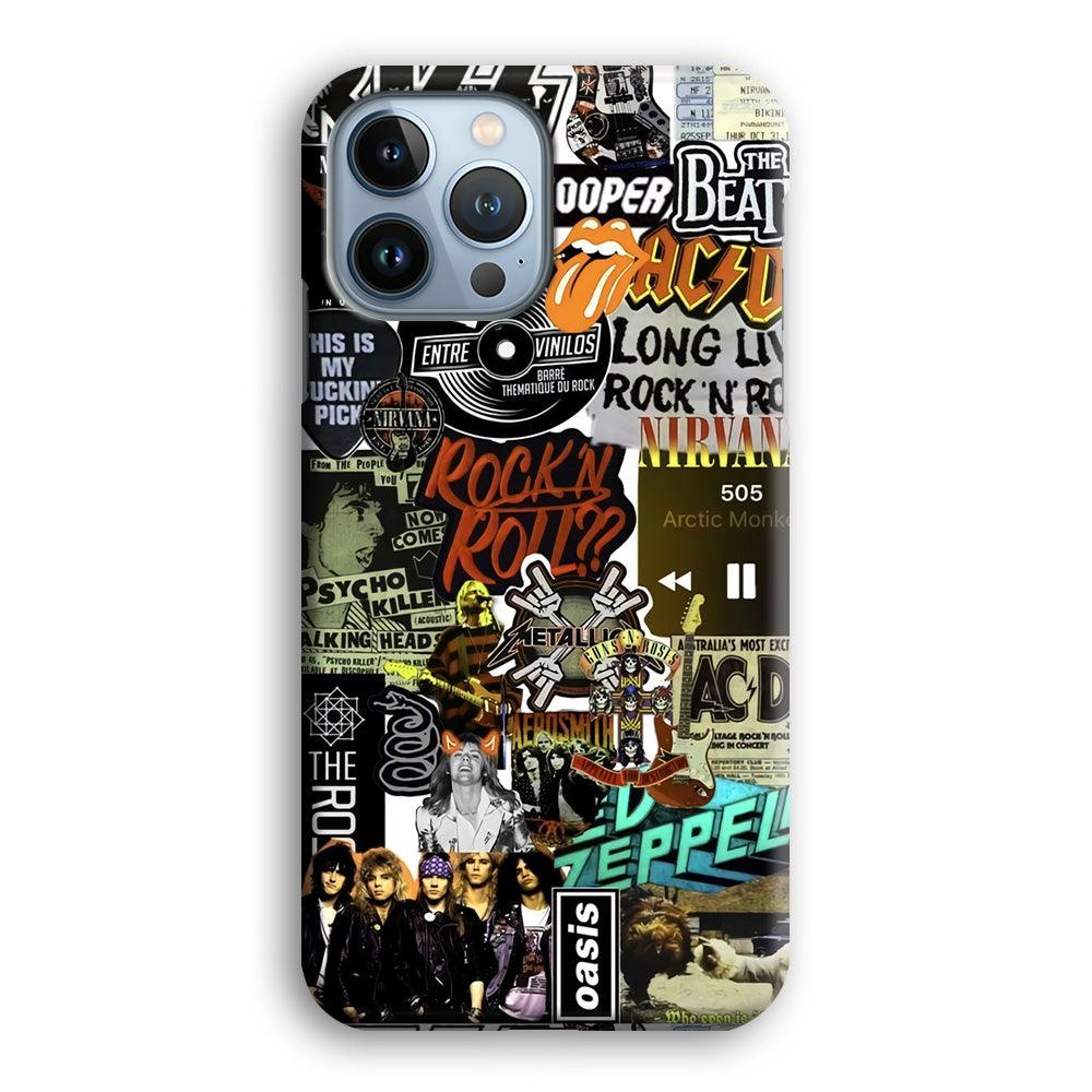 Rock's Band Historical Touch Collage iPhone 15 Pro Case-Oxvistore