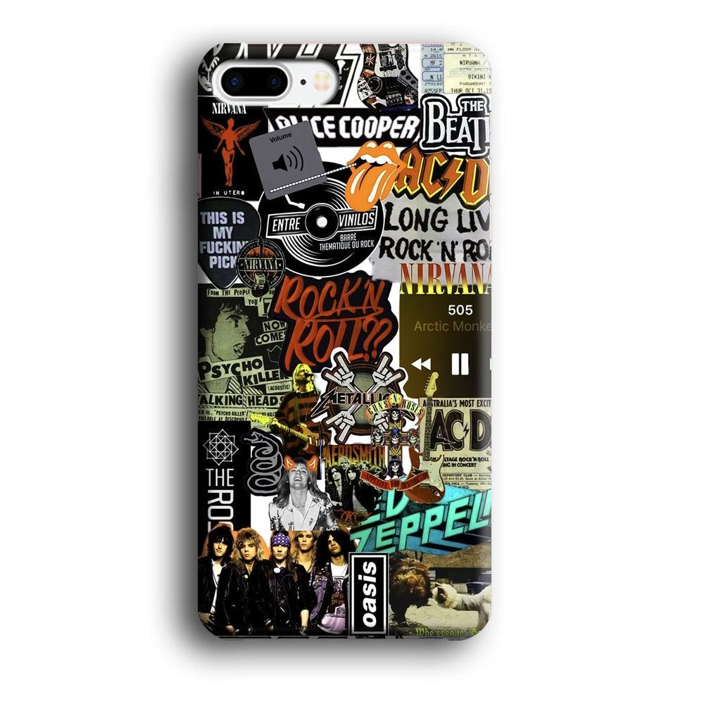 Rock's Band Historical Touch Collage iPhone 8 Plus Case-Oxvistore