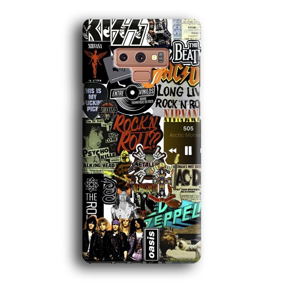 Rock's Band Historical Touch Collage Samsung Galaxy Note 9 Case-Oxvistore