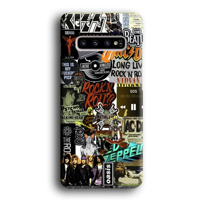 Rock's Band Historical Touch Collage Samsung Galaxy S10 Case-Oxvistore