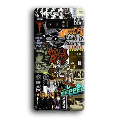 Rock's Band Historical Touch Collage Samsung Galaxy Note 8 Case-Oxvistore