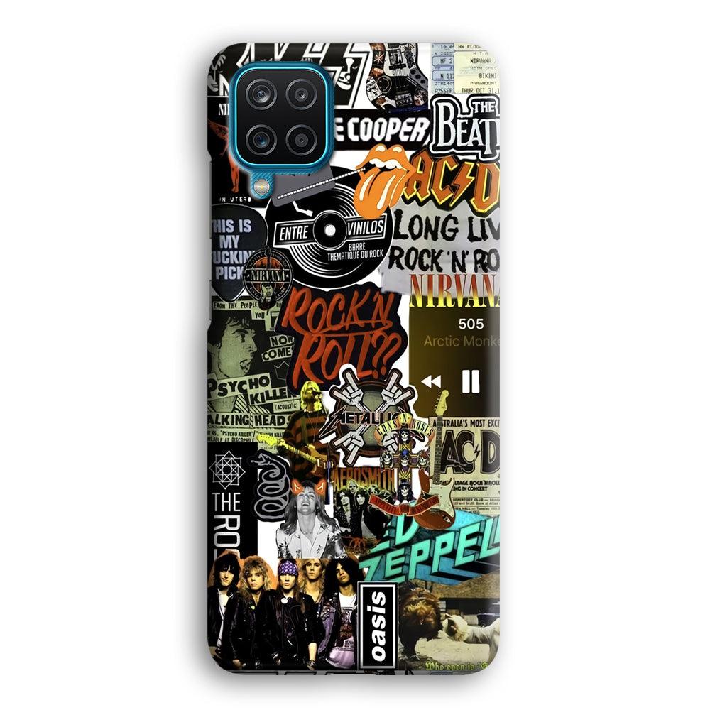 Rock's Band Historical Touch Collage Samsung Galaxy A12 Case-Oxvistore