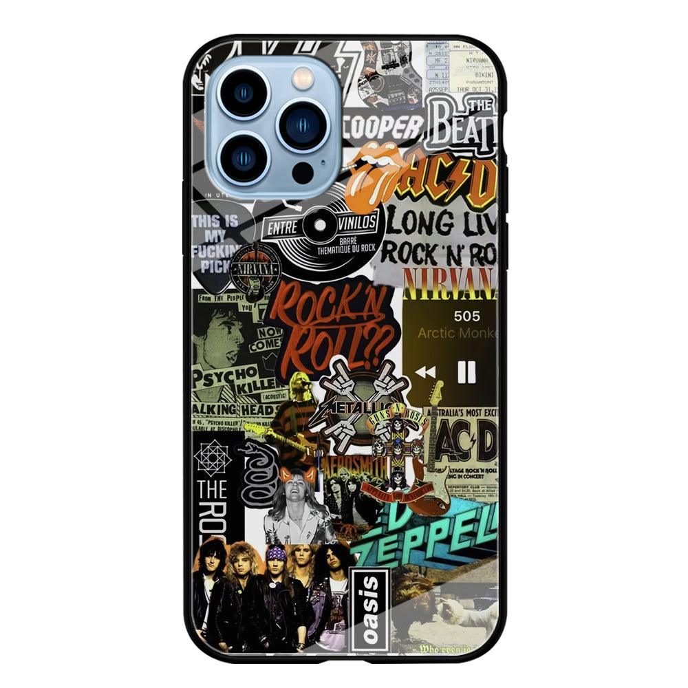 Rock's Band Historical Touch Collage iPhone 15 Pro Case-Oxvistore