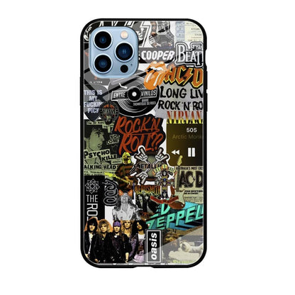 Rock's Band Historical Touch Collage iPhone 12 Pro Max Case-Oxvistore