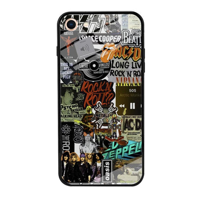 Rock's Band Historical Touch Collage iPhone 8 Case-Oxvistore