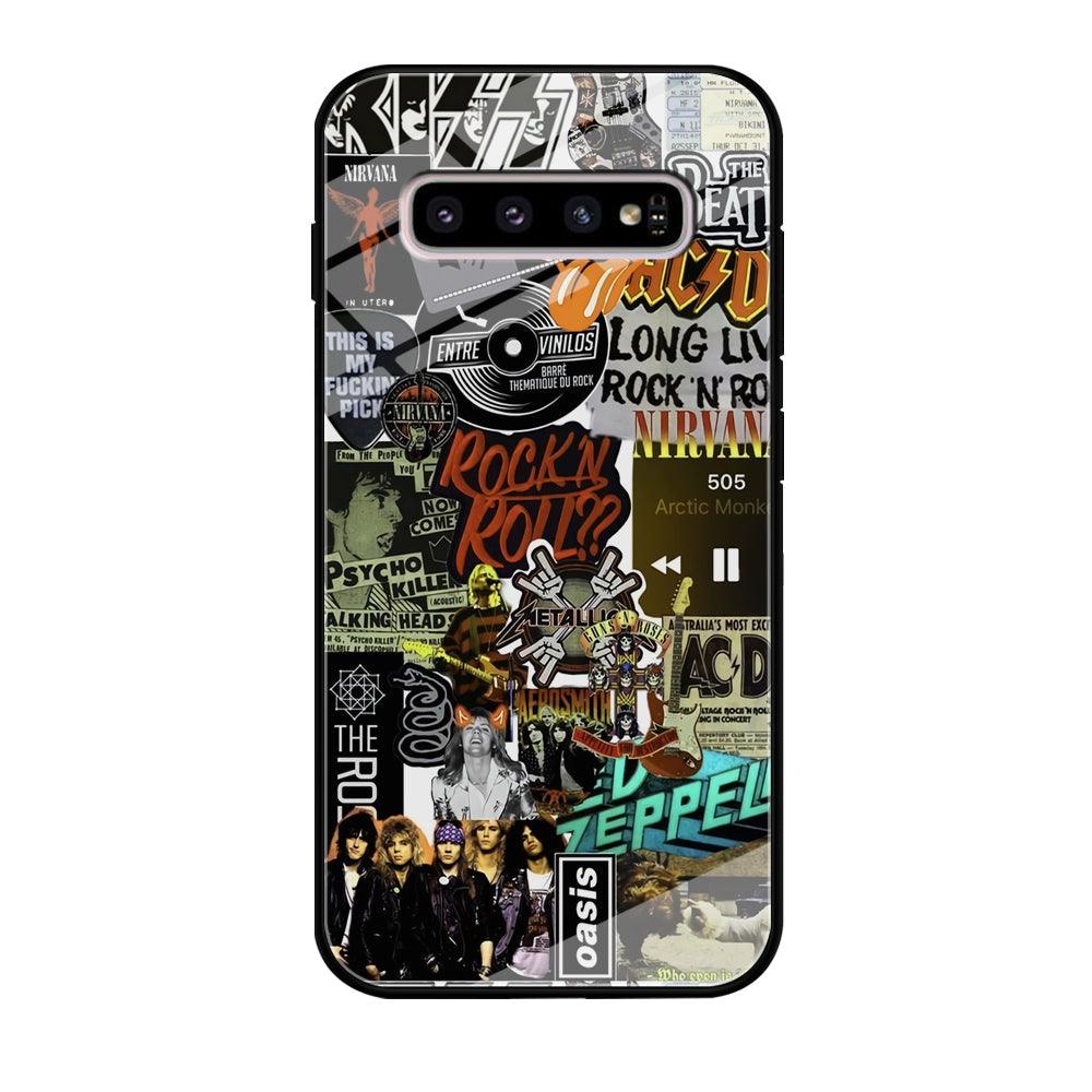 Rock's Band Historical Touch Collage Samsung Galaxy S10 Plus Case-Oxvistore