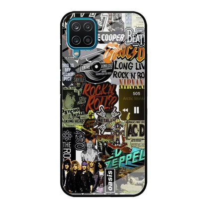 Rock's Band Historical Touch Collage Samsung Galaxy A12 Case-Oxvistore