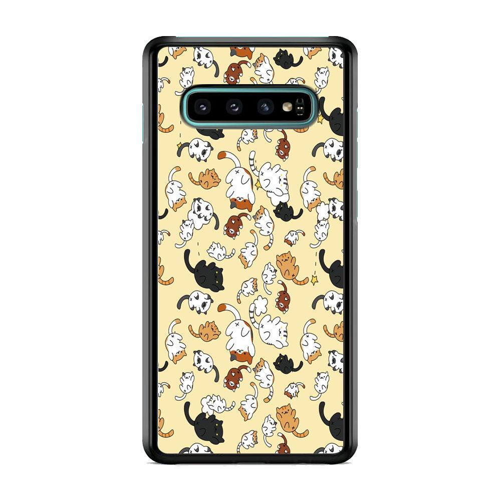 Roll Over and Have Fun Samsung Galaxy S10 Case-Rubber Black (2D Case)-Oxvistore