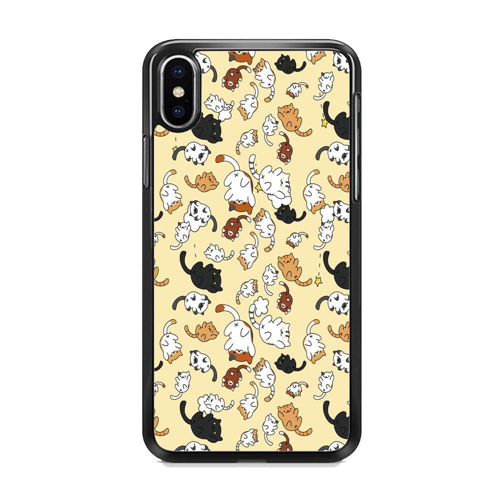 Roll Over and Have Fun iPhone XS Case-Rubber Black (2D Case)-Oxvistore