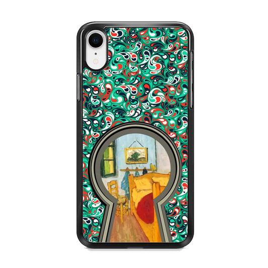 Room Patern Touch iPhone XR Case-Rubber White (2D Case)-Oxvistore