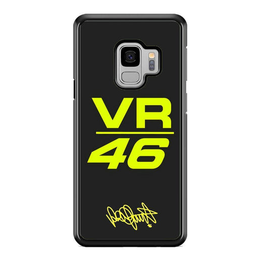 Rossi Simply Stated Samsung Galaxy S9 Case-Rubber Black (2D Case)-Oxvistore