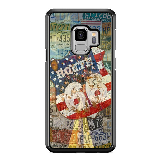 Route 66 Classic Plate Samsung Galaxy S9 Case-3D Case-Oxvistore