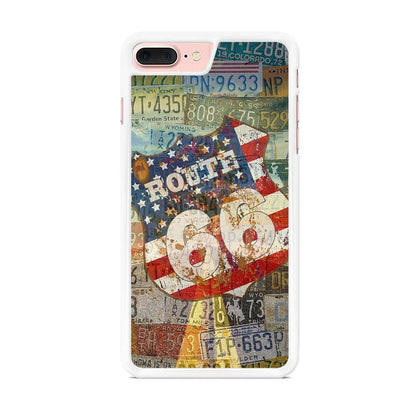 Route 66 Classic Plate iPhone 7 Plus Case-Oxvistore