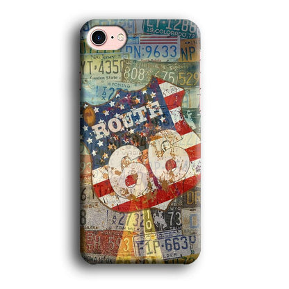 Route 66 Classic Plate iPhone 8 Case-Oxvistore