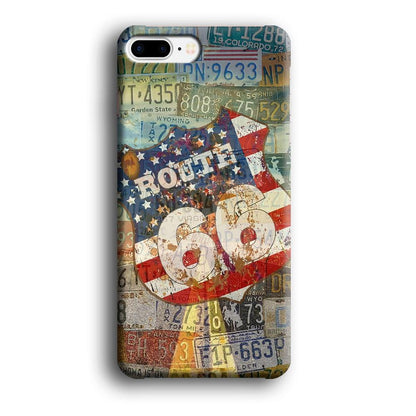 Route 66 Classic Plate iPhone 7 Plus Case-Oxvistore