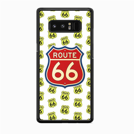 Route 66 Yellow Patern Samsung Galaxy Note 8 Case-Oxvistore