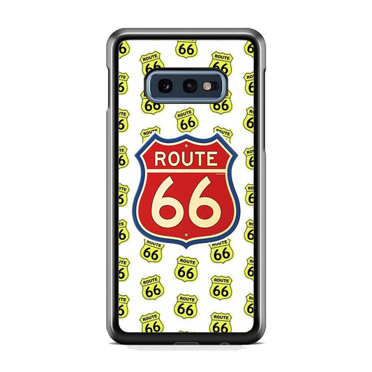 Route 66 Yellow Patern Samsung Galaxy S10E Case-Oxvistore