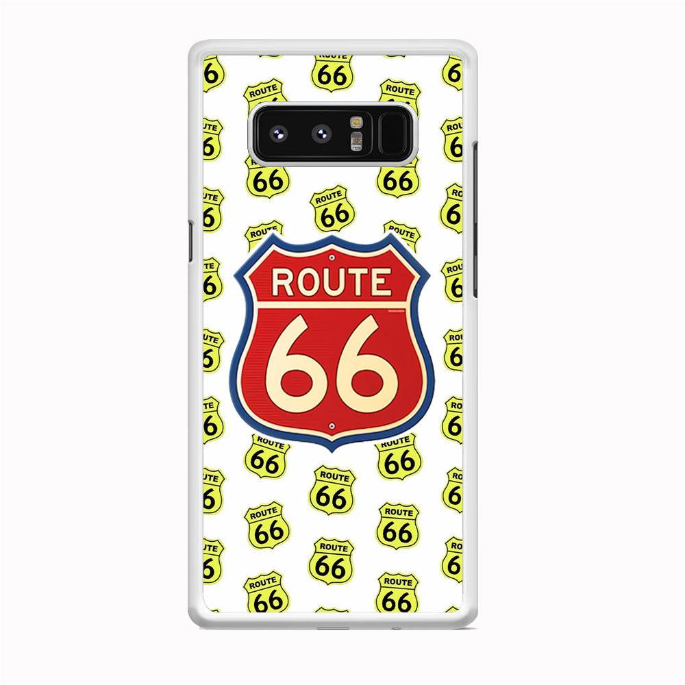 Route 66 Yellow Patern Samsung Galaxy Note 8 Case-Oxvistore