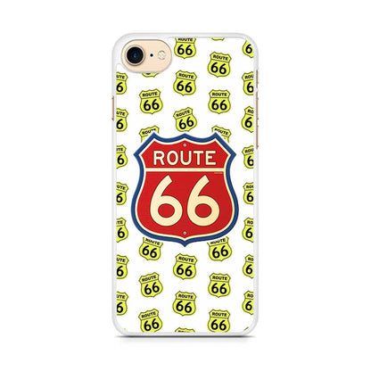 Route 66 Yellow Patern iPhone 8 Case-Oxvistore