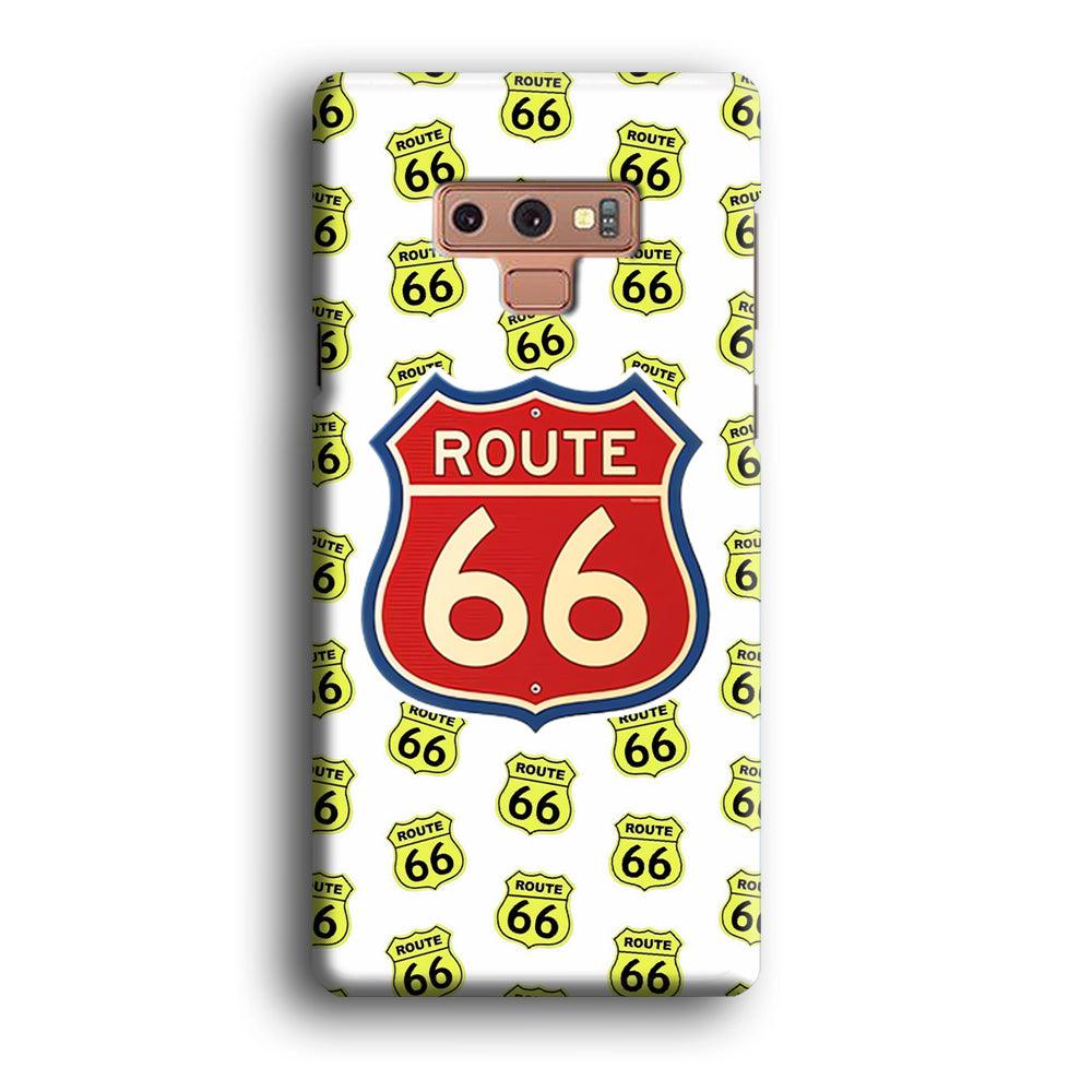 Route 66 Yellow Patern Samsung Galaxy Note 9 Case-Oxvistore