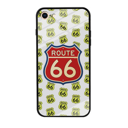 Route 66 Yellow Patern iPhone 8 Case-Oxvistore