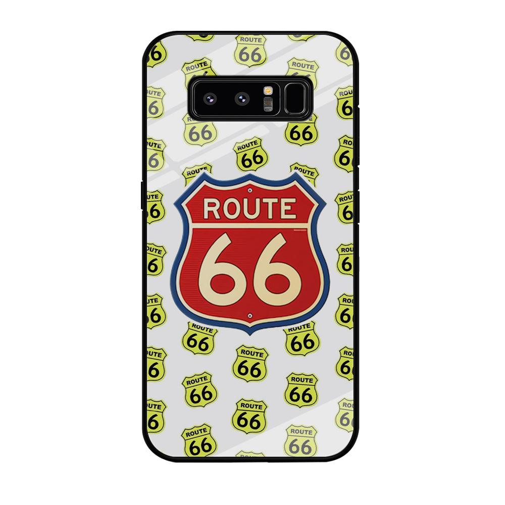 Route 66 Yellow Patern Samsung Galaxy Note 8 Case-Oxvistore